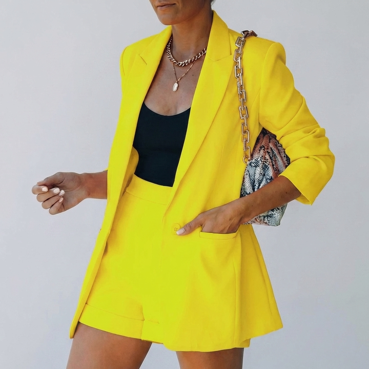 Conjunto Blazer Chic Shorts para Mujeres