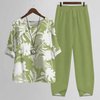 Conjunto Dos Piezas Floral Vintage para Mujeres