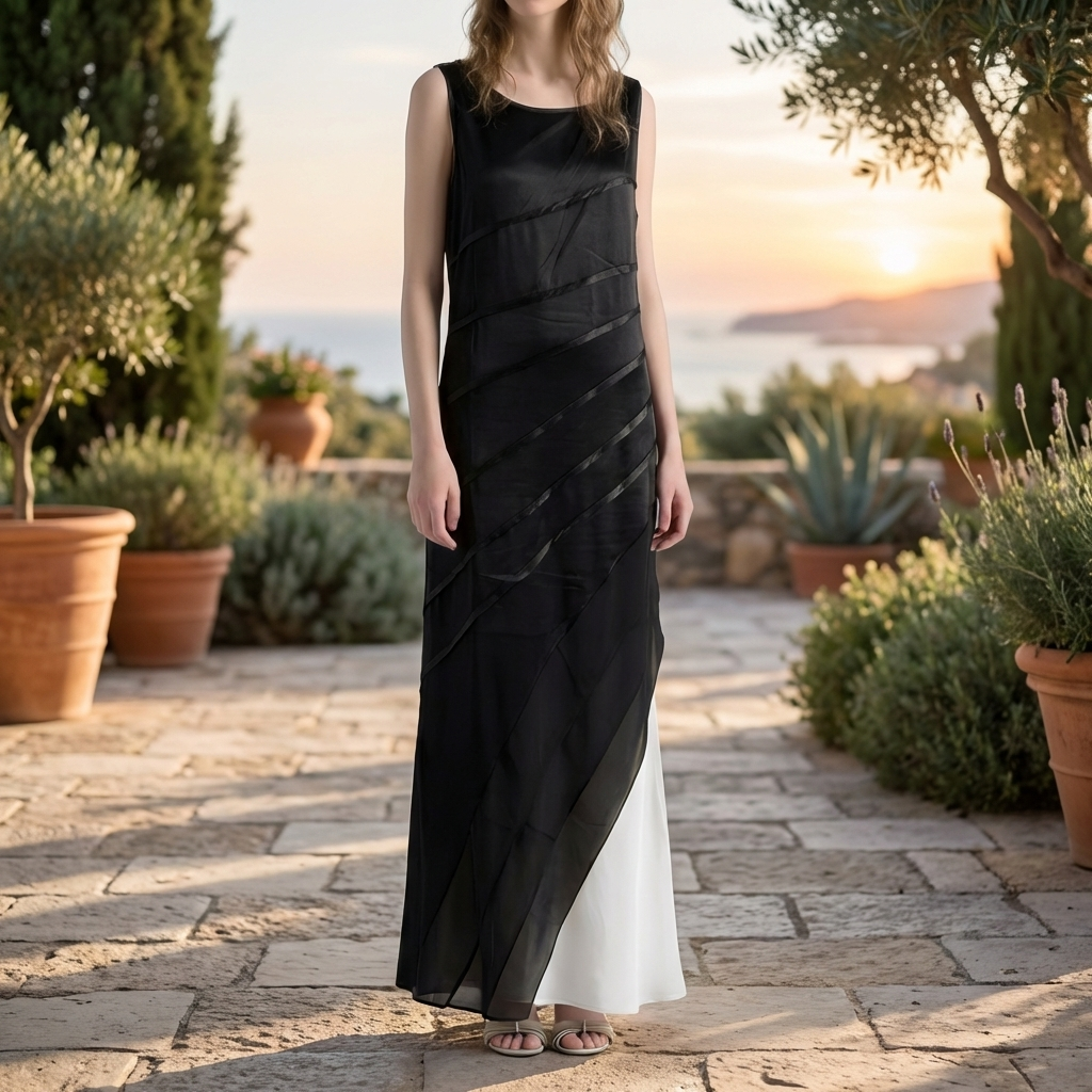 Vestido Maxi Ombre de Capas para Mujeres