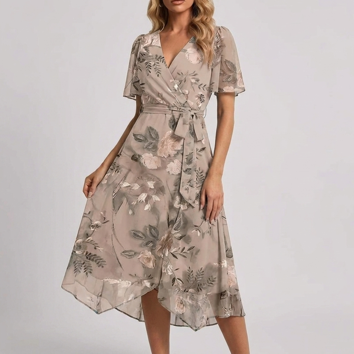 Vestido Floral Fluido de Verano para Mujeres