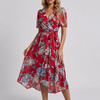 Vestido Floral Fluido de Verano para Mujeres
