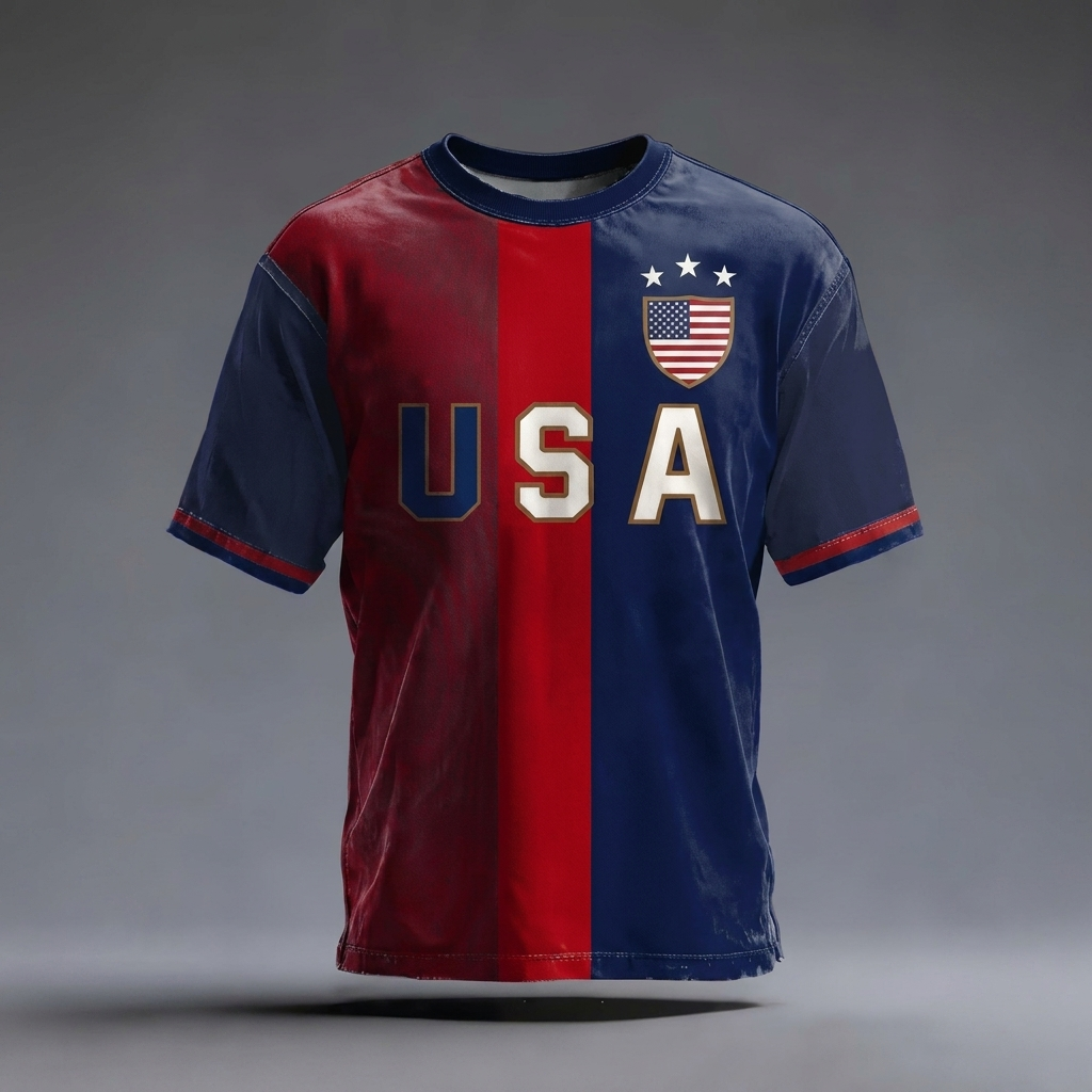 Camiseta de Fútbol Plus Size para Hombres