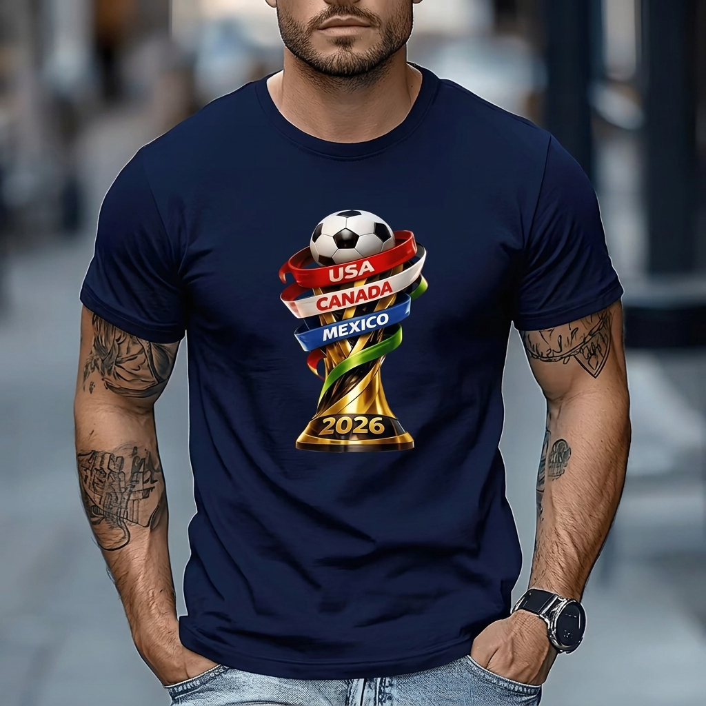 Camiseta Gráfica de Fútbol para Hombres