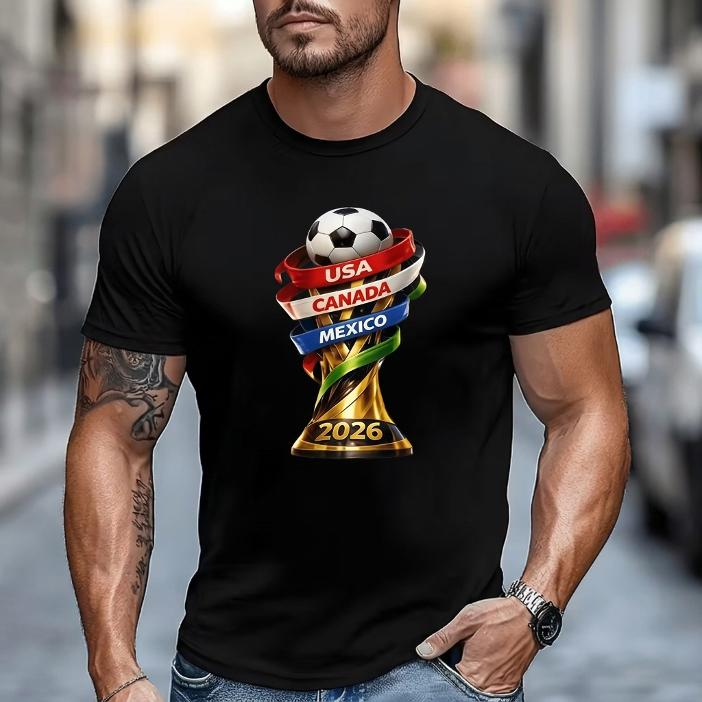 Camiseta Gráfica de Fútbol para Hombres