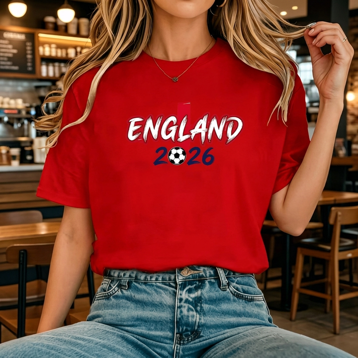 Camiseta de Fútbol para Mujeres Inspirada en Inglaterra