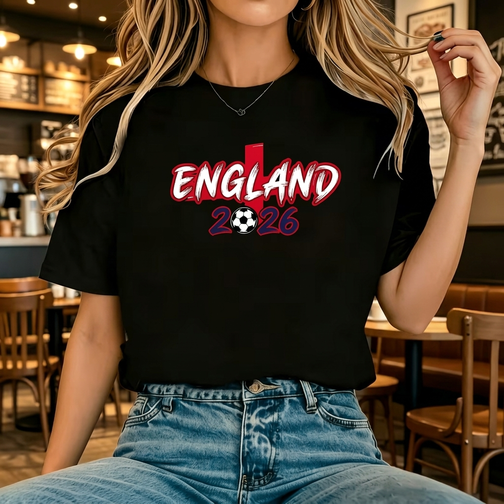 Camiseta de Fútbol para Mujeres Inspirada en Inglaterra