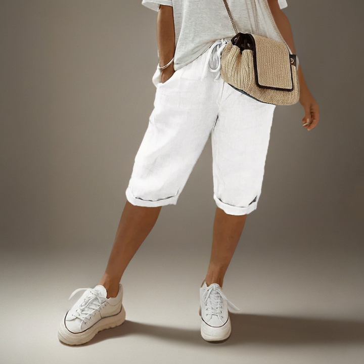 Pantalones cortos sueltos con cordones