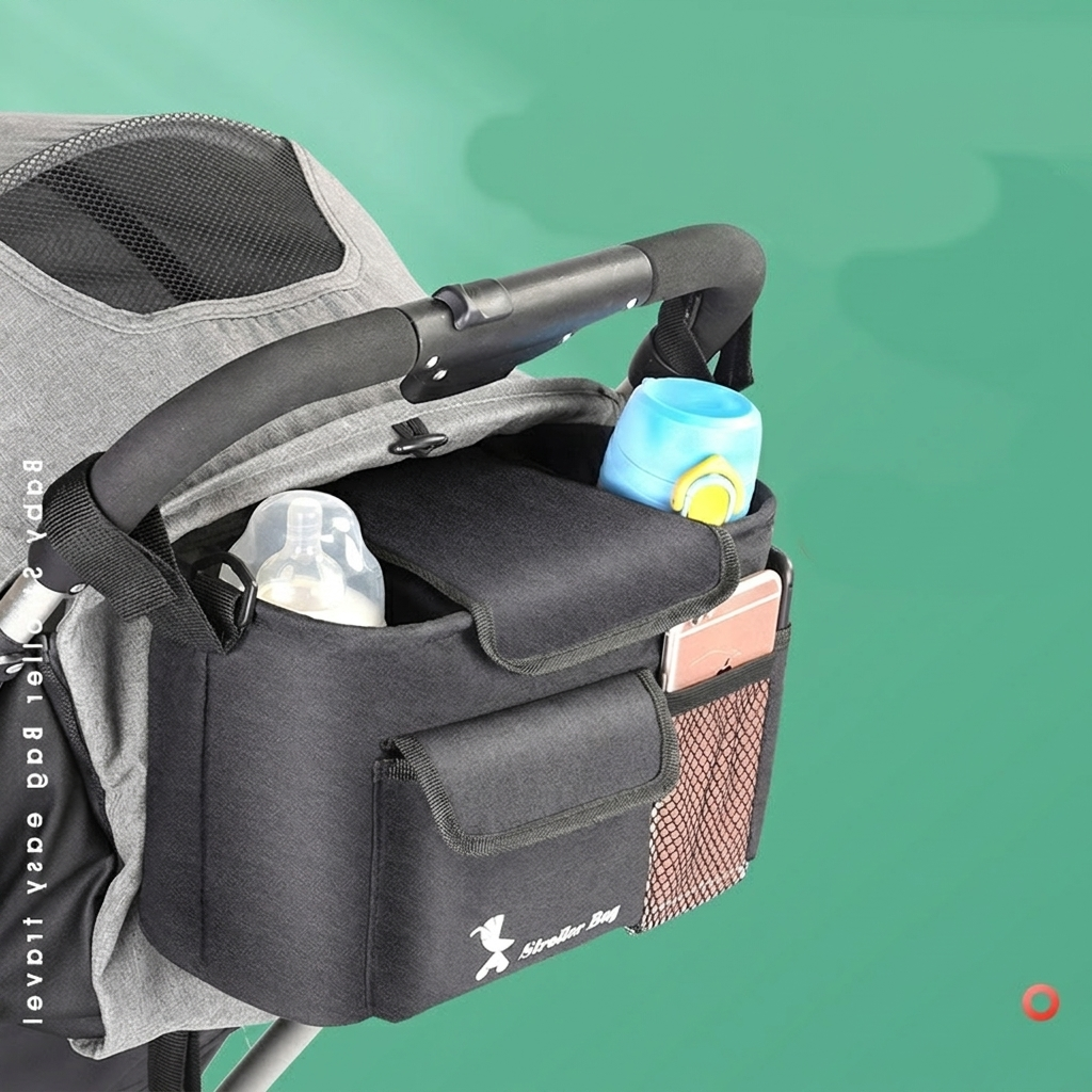 Bolsa de Almacenamiento Multi-Bolsillo para Carro de Bebé
