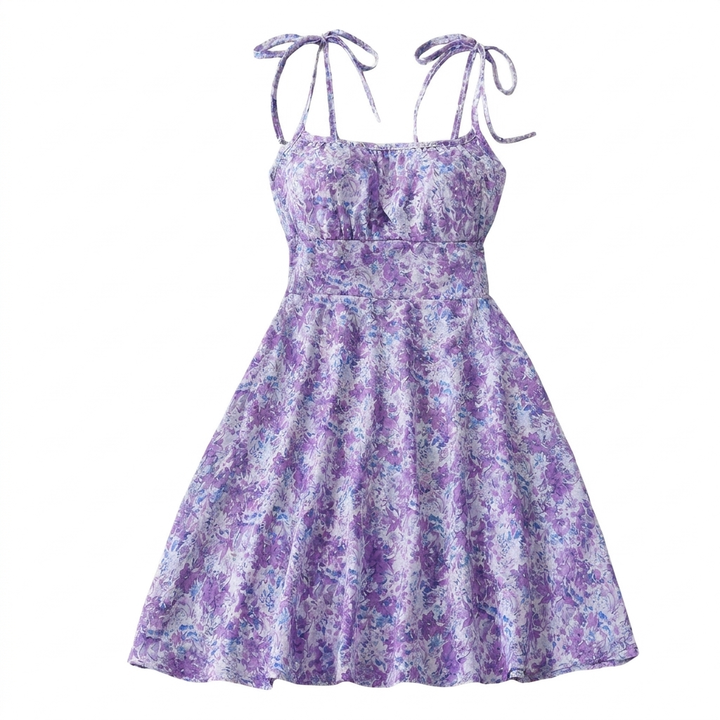 Vestido A-Linea Floral Dulce para Mujeres