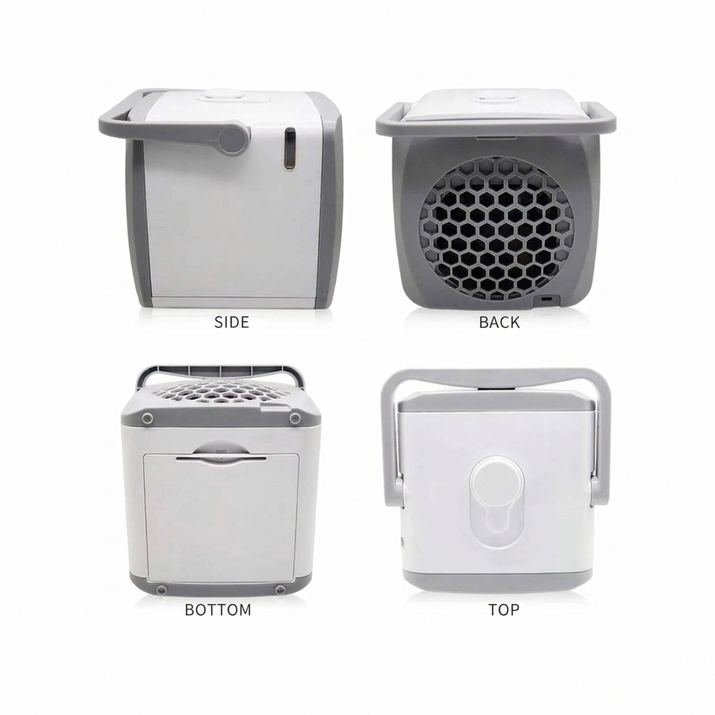 Enfriador de Aire Portátil Unisex 4 en 1 con Humidificador y Purificador
