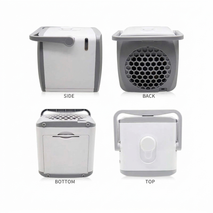 Enfriador de Aire Portátil Unisex 4 en 1 con Humidificador y Purificador