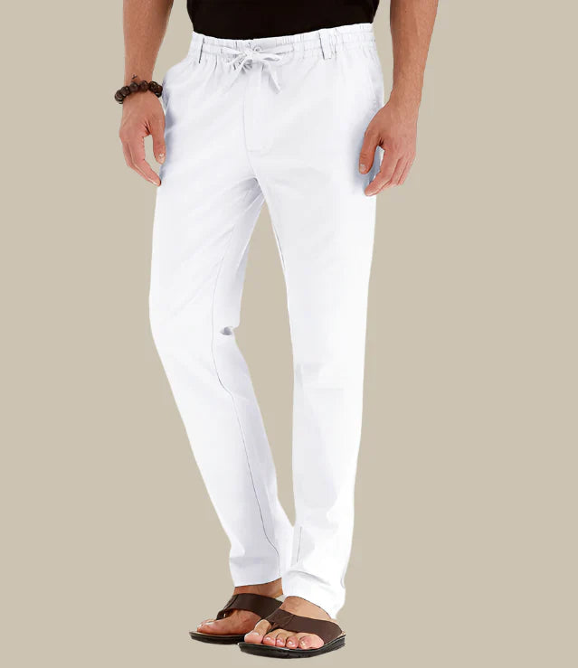 Pantalones casuales de verano con cintura elástica para hombre