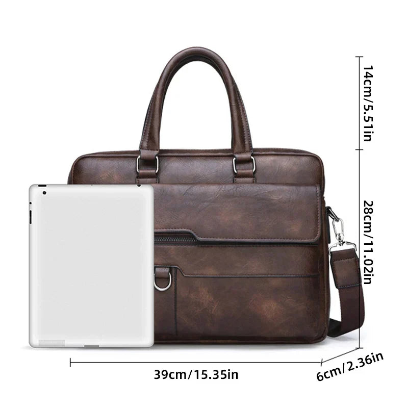 Benedicto – Elegante bolso de hombro de piel para hombre