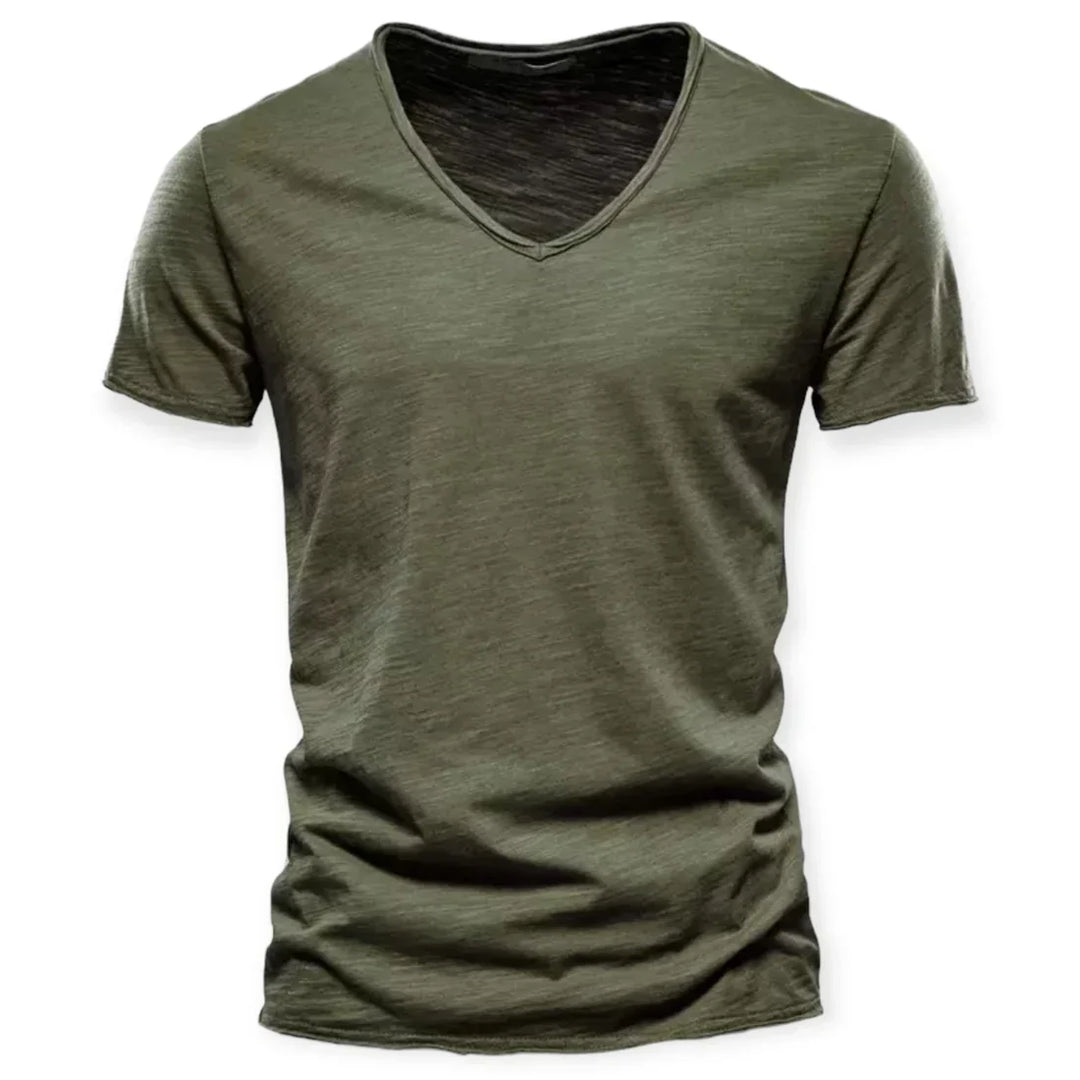 Camiseta de hombre con cuello en V