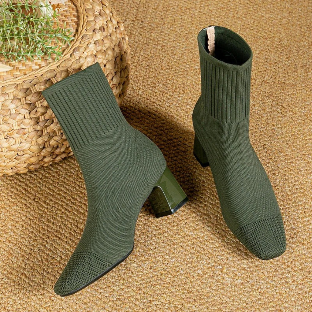 Botas de Calcetines de Mujer con Comodidad Moderna y un Toque Chic