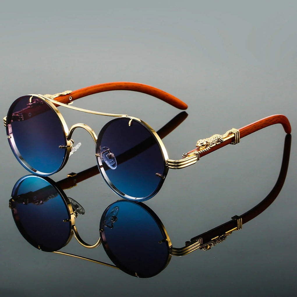 Gafas de Sol Vintage de Puente Doble con Estilo Retro y Protección Moderna