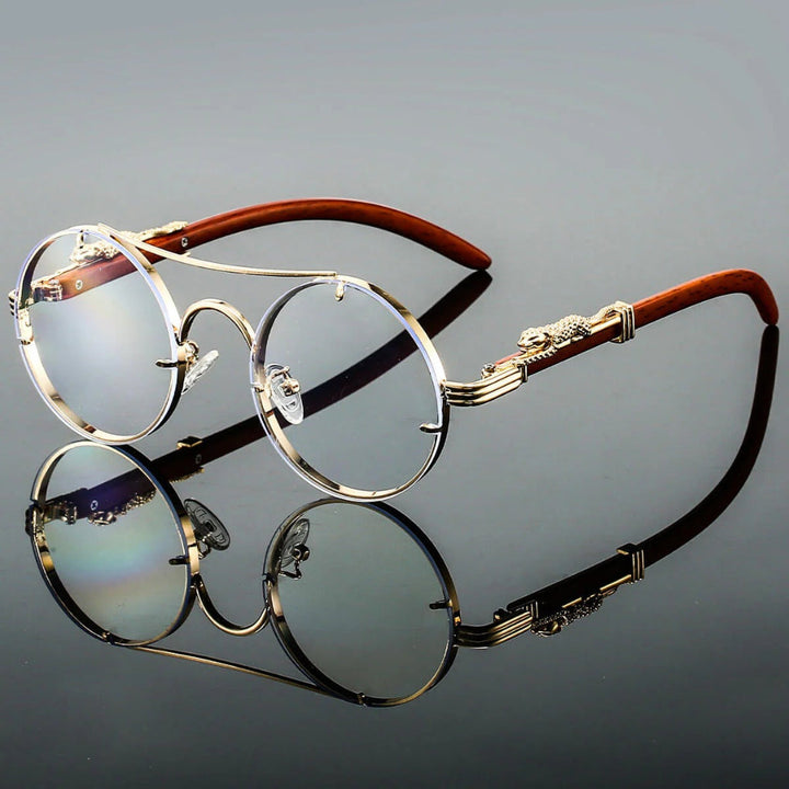 Gafas de Sol Vintage de Puente Doble con Estilo Retro y Protección Moderna