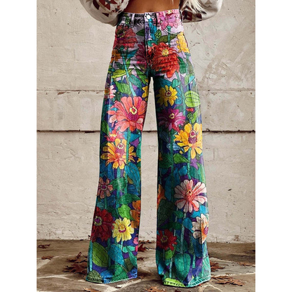 Pantalones largos para mujer – Ritan Estampados florales y lisos