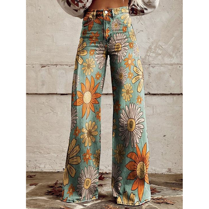 Pantalones largos para mujer – Ritan Estampados florales y lisos
