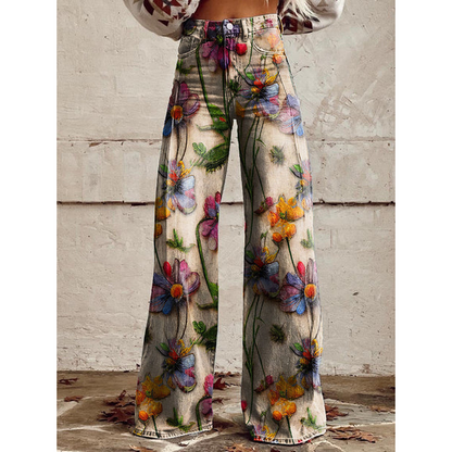 Pantalones largos para mujer – Ritan Estampados florales y lisos