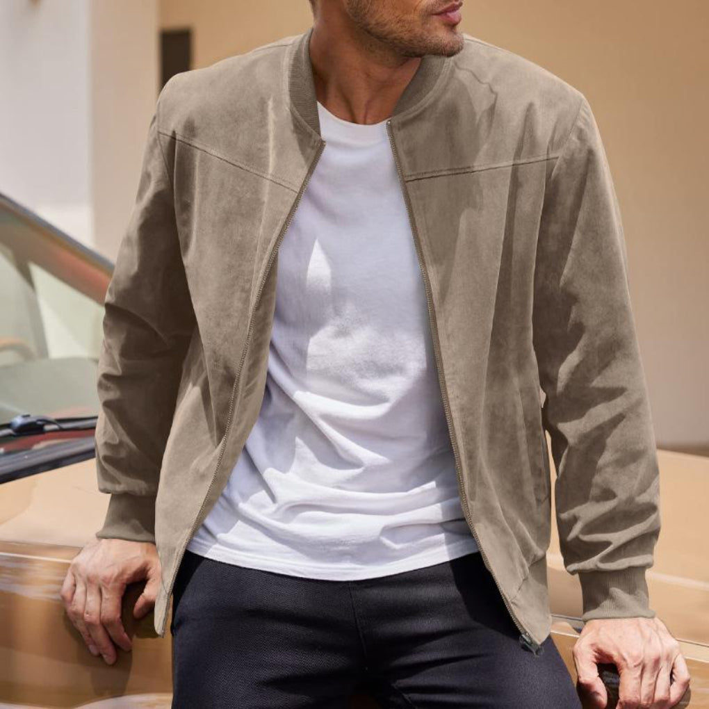 Chaqueta de Suede Retro para Hombres