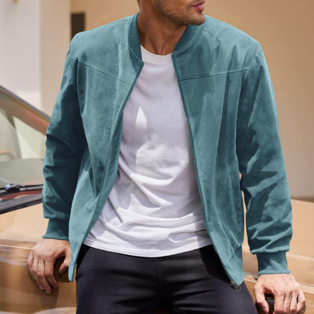 Chaqueta de Suede Retro para Hombres