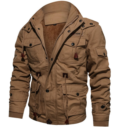 Chaqueta de hombre robusta, resistente al viento y cálida.