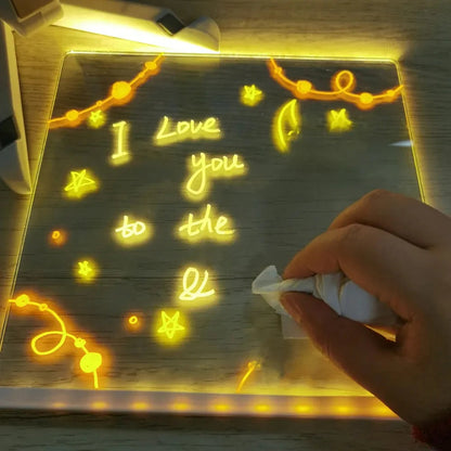 Tablero de dibujo LED para niños