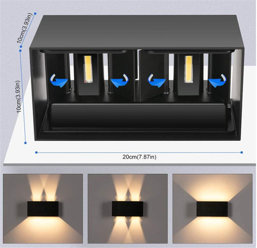 LumiVast | Aplique de Pared Exterior Impermeable