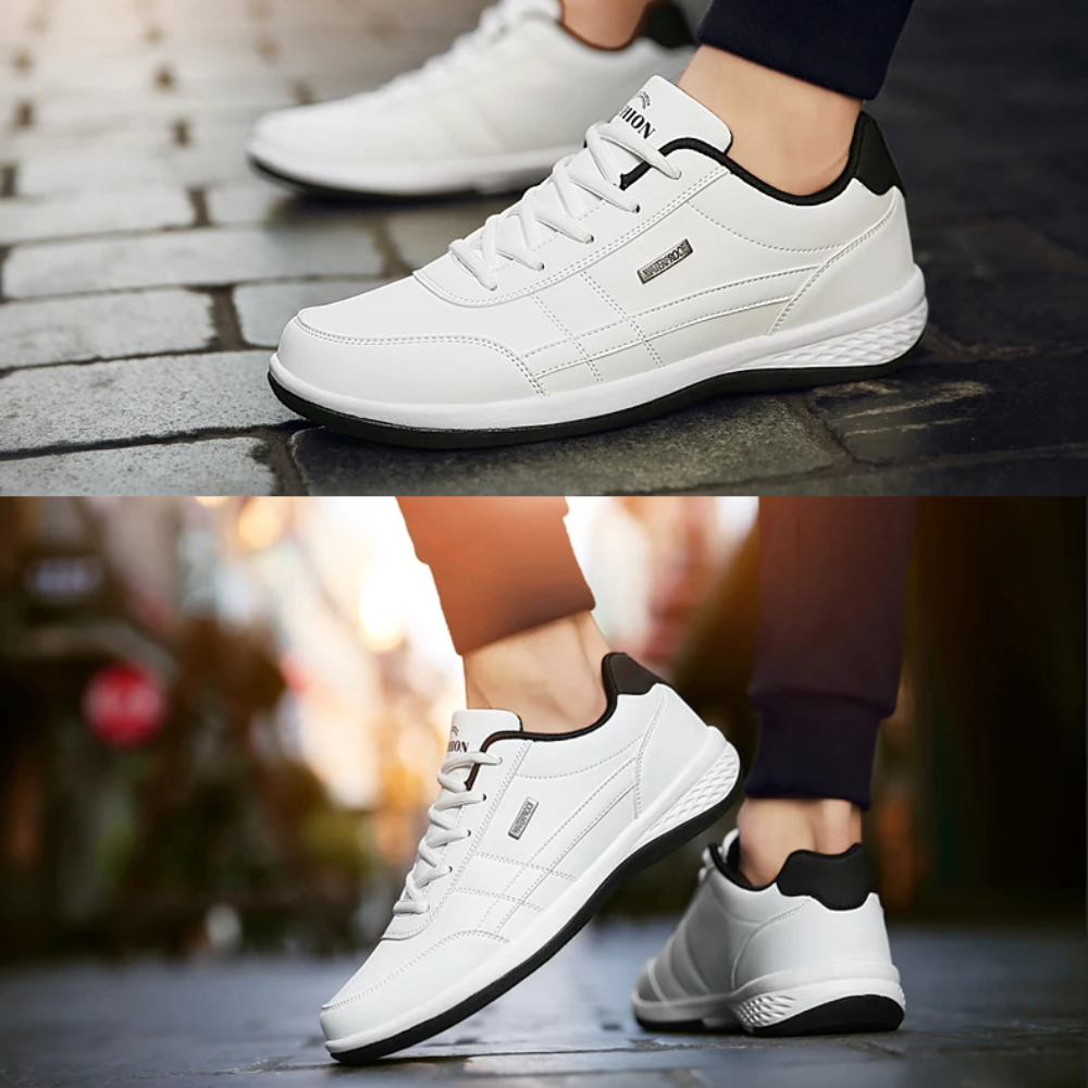Zapatillas ortopédicas de piel para hombre