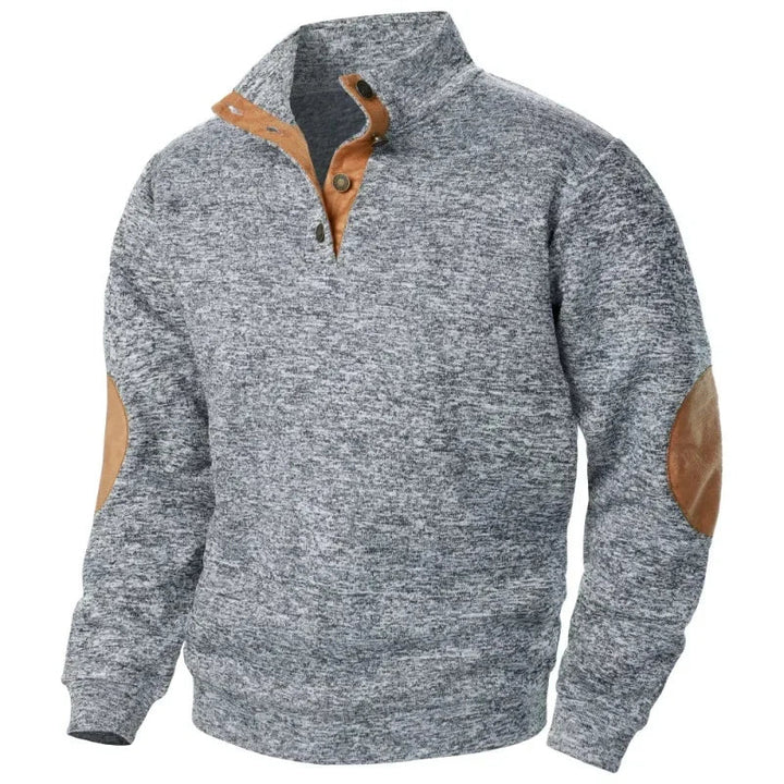 Sudadera de cuello en V para hombre, ideal para actividades al aire libre y estilo informal