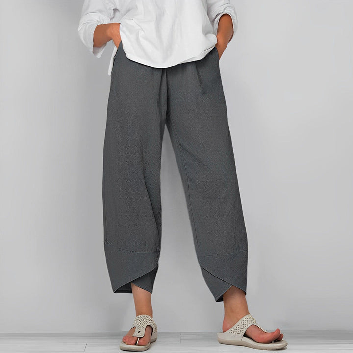 Pantalones Satinados Elegantes de Pierna Ancha