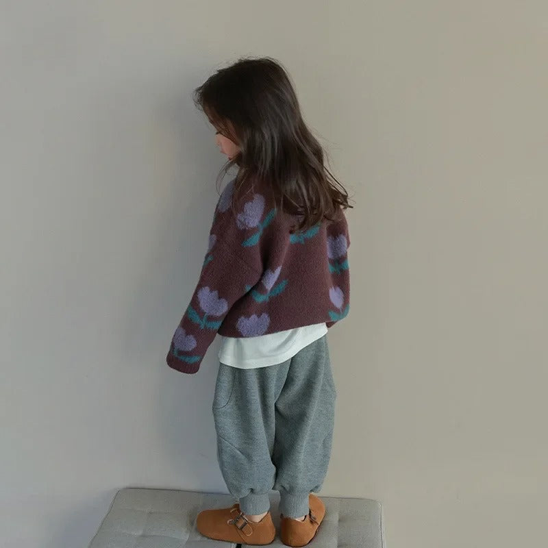 Evdokia  – Jersey con flores para niños