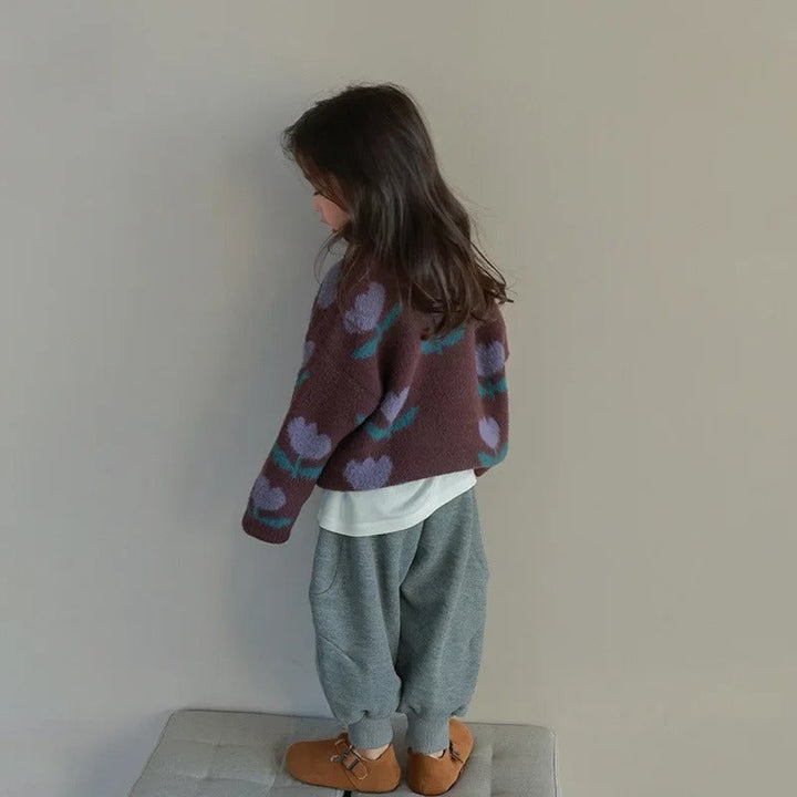 Evdokia  – Jersey con flores para niños