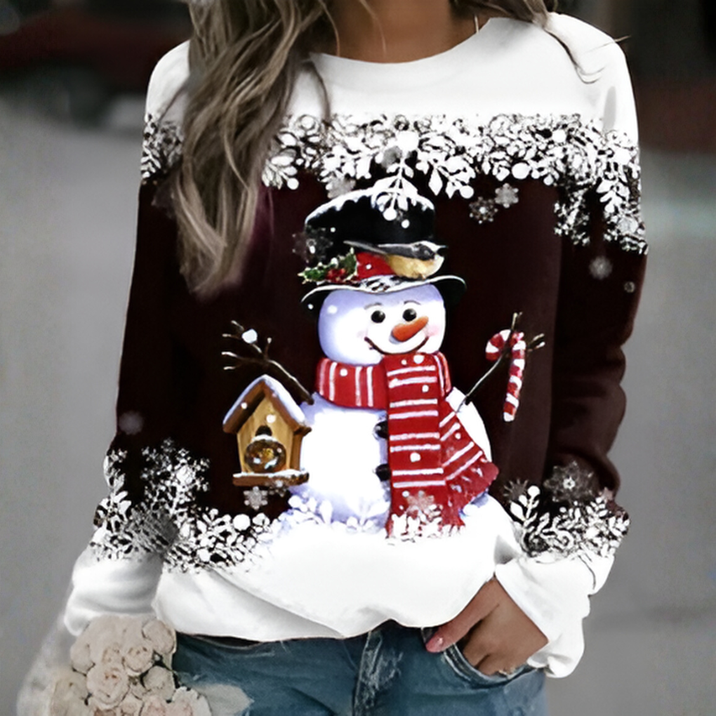 Sudadera de copo de nieve para mujer