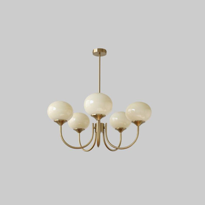 Moderno Candelabro de Luz de Techo Rosa y Oro
