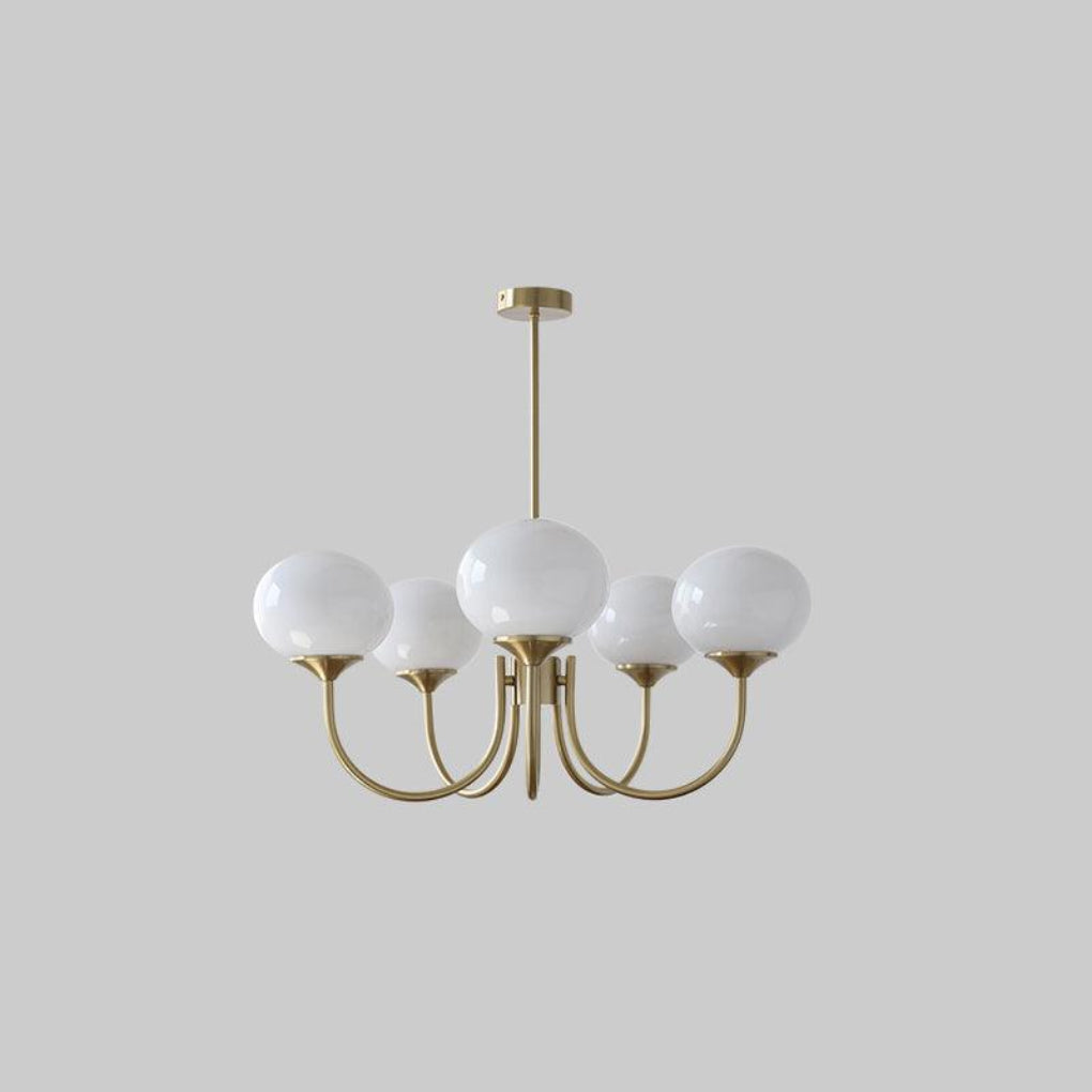 Moderno Candelabro de Luz de Techo Rosa y Oro