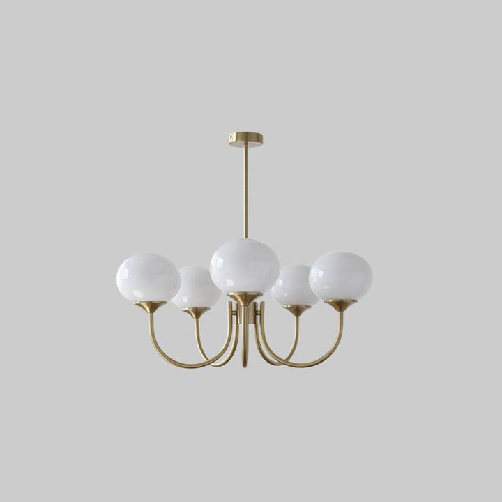 Moderno Candelabro de Luz de Techo Rosa y Oro