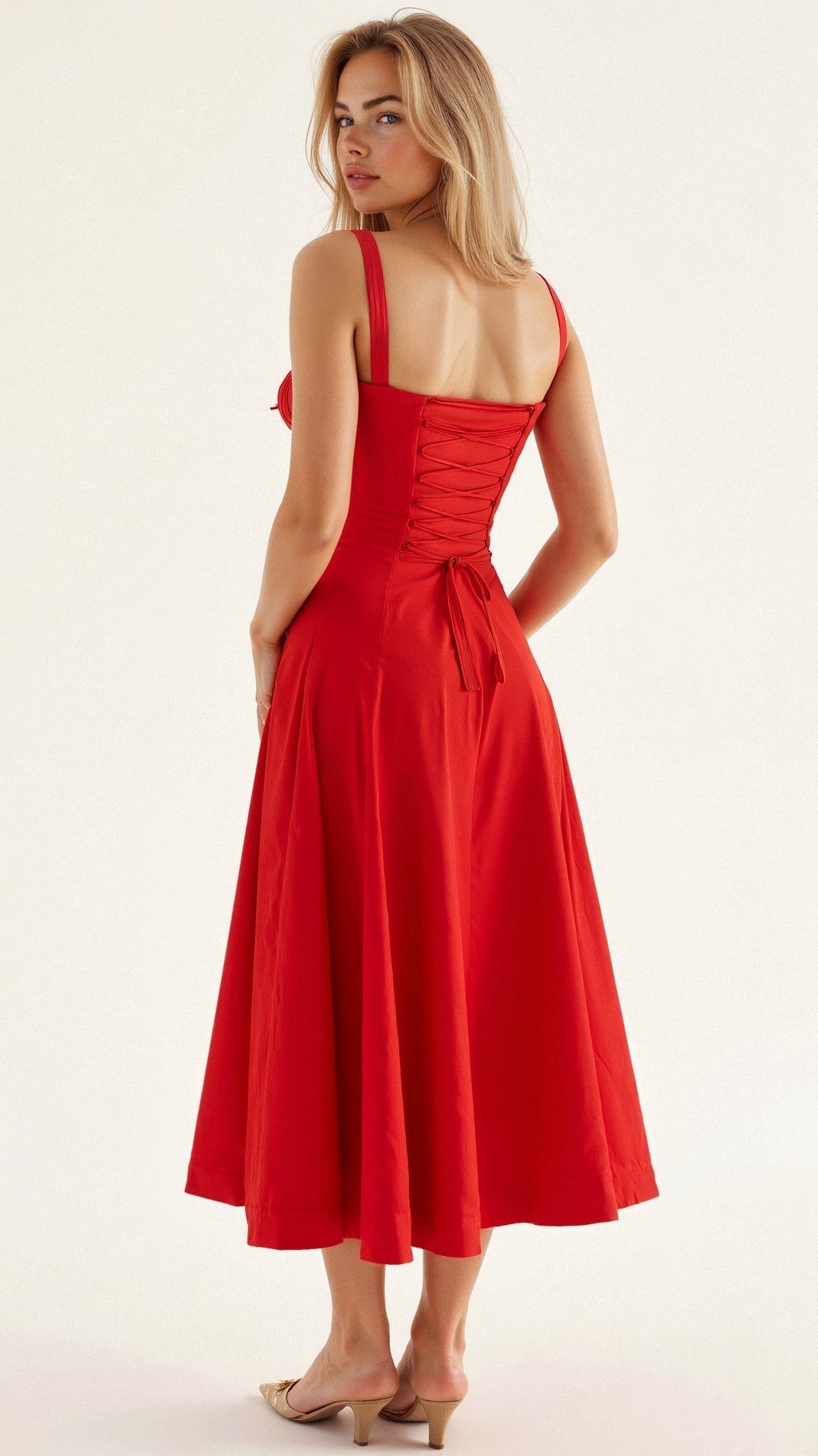 Vestido de cintura para mujer