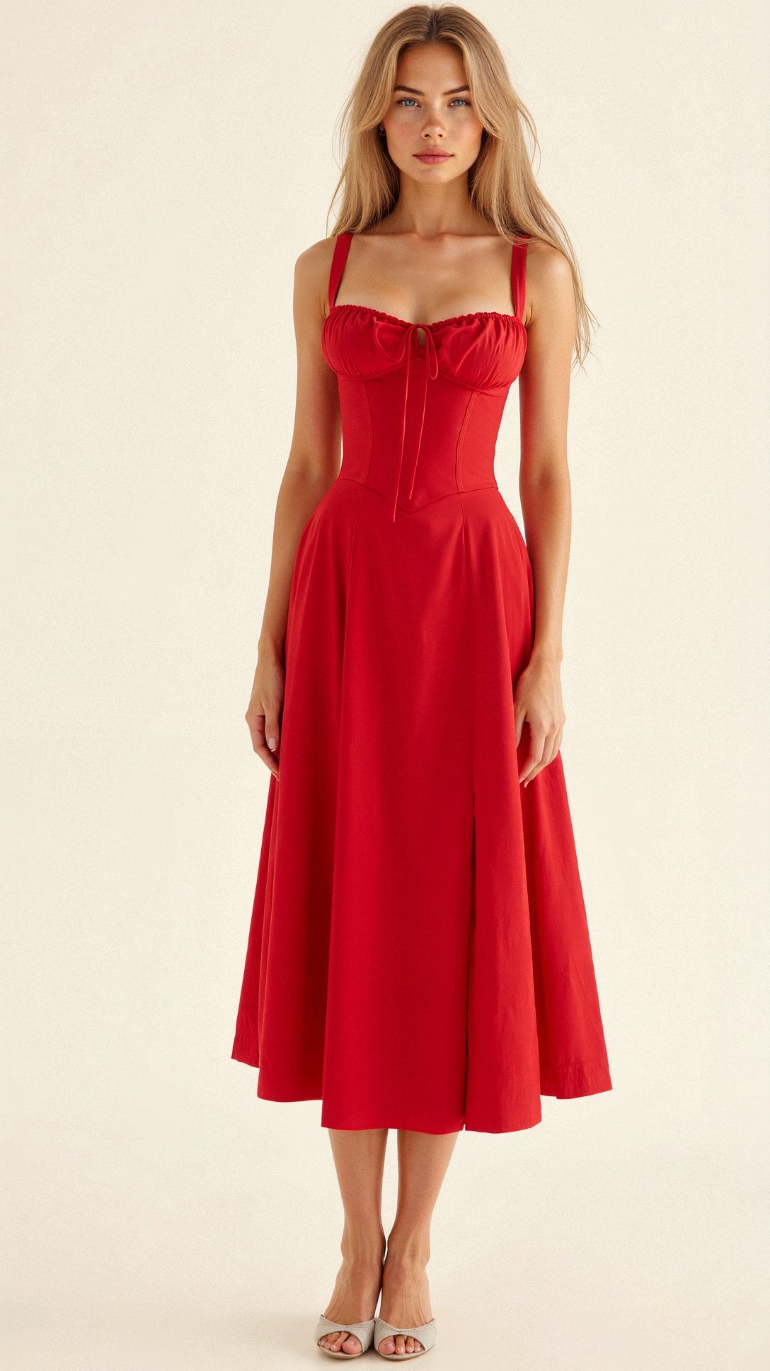 Vestido de cintura para mujer
