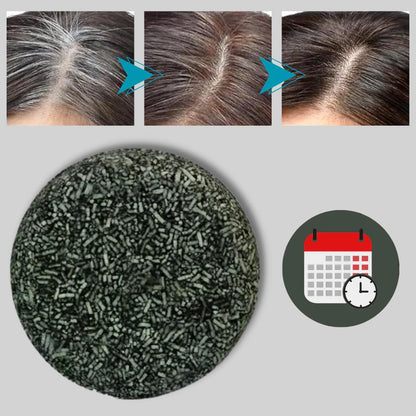 Champú sólido natural en barra 69 g: abrillantador para cabello blanco