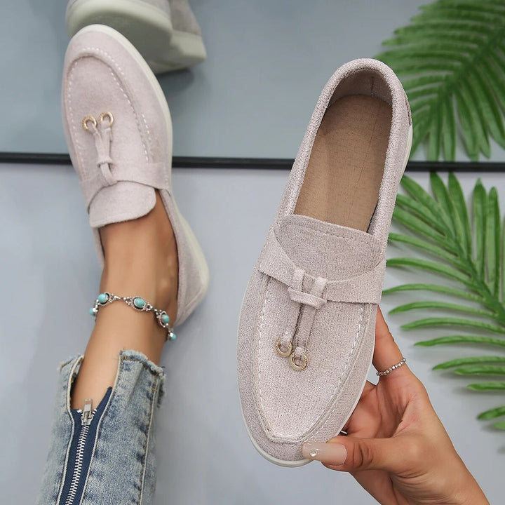 Mocasines cómodos sin cordones para mujer