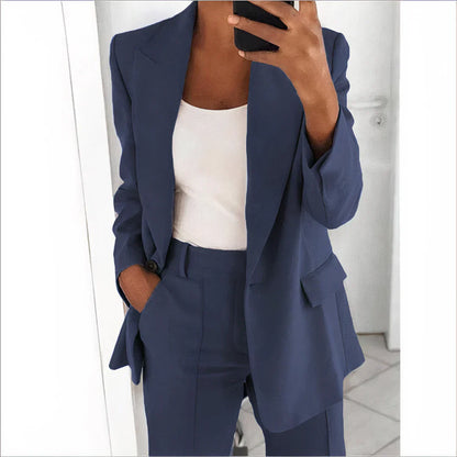 Conjunto de blazer y pantalón
