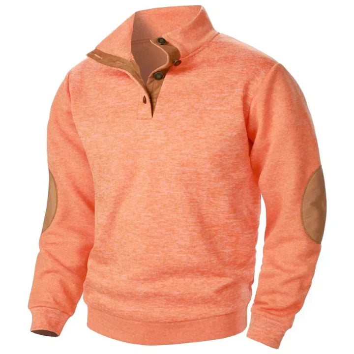 Sudadera de cuello en V para hombre, ideal para actividades al aire libre y estilo informal