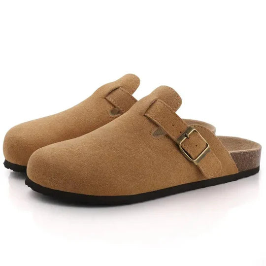 Zapatillas ortopédicas de ante y corcho
