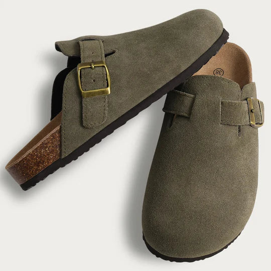 Zapatillas ortopédicas de ante y corcho