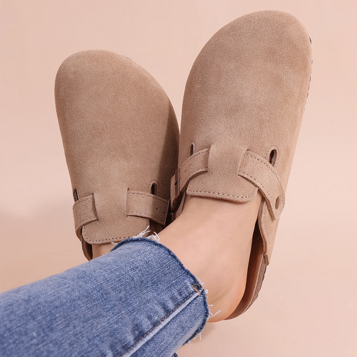 Sandalias Ortopédicas de Suela de Corcho y Ante para Mujer: Comodidad y Estilo para el Verano