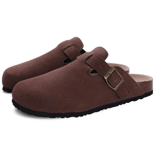 Zapatillas ortopédicas de ante y corcho