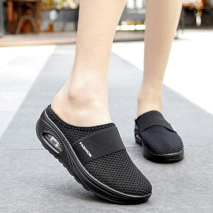 Zapatillas Ortopédicas Antideslizantes con Cojín de Aire para Mujer: Comodidad y Estilo para el Uso Diario