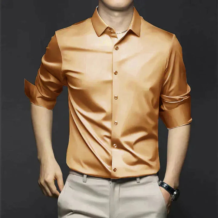 Camisa de Vestir Sin Arrugas para Hombres – Estilosa y de Bajo Mantenimiento